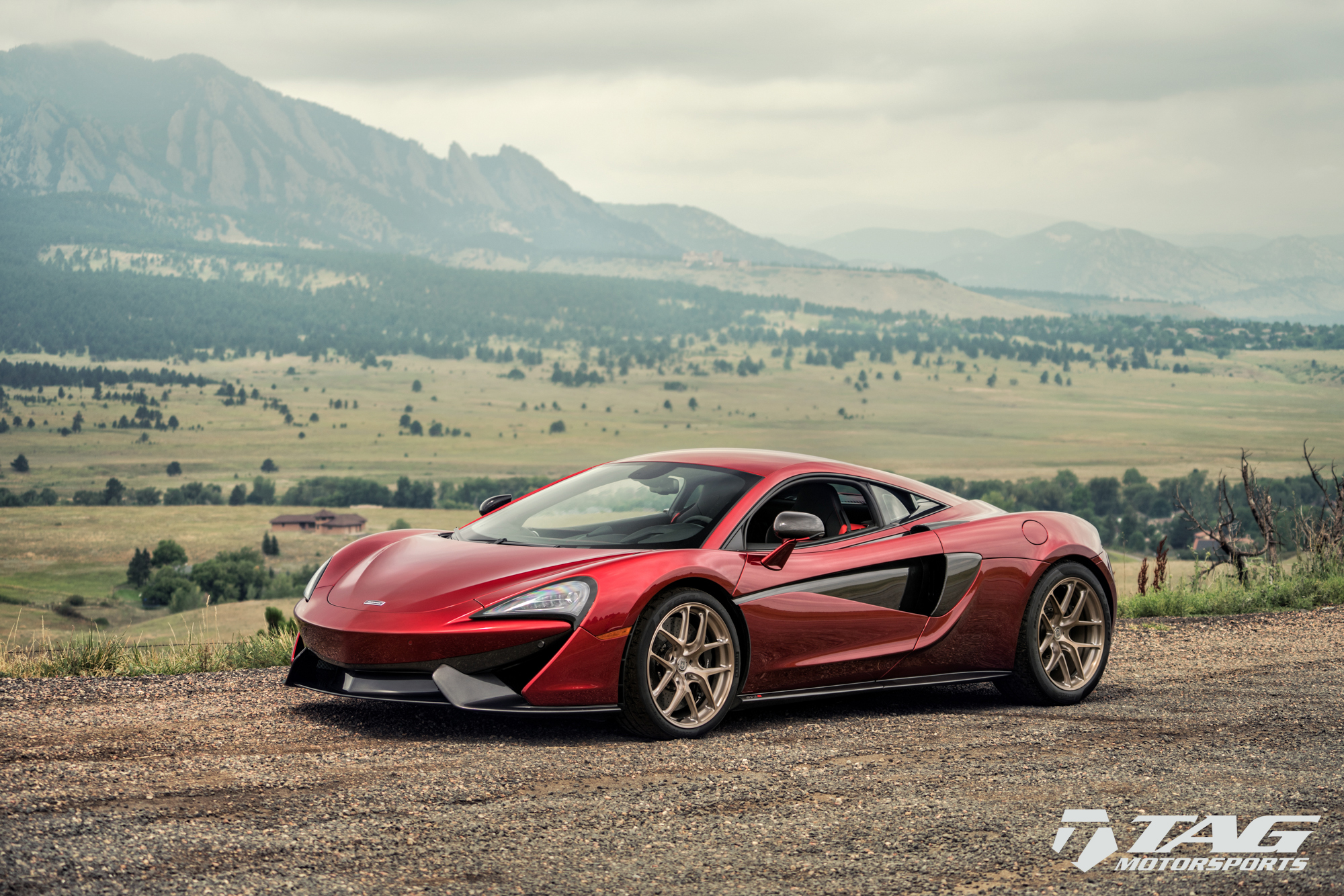 The Golden Touch On This Volcano Red Mclaren 570s Hre R101lw Tag