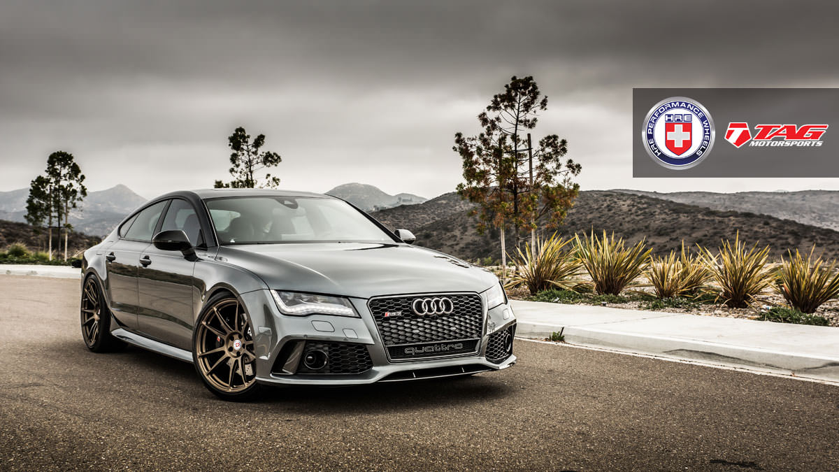 I’ll Just Leave This Here For You Audi RS7 Lowered on Bronze 21” HRE