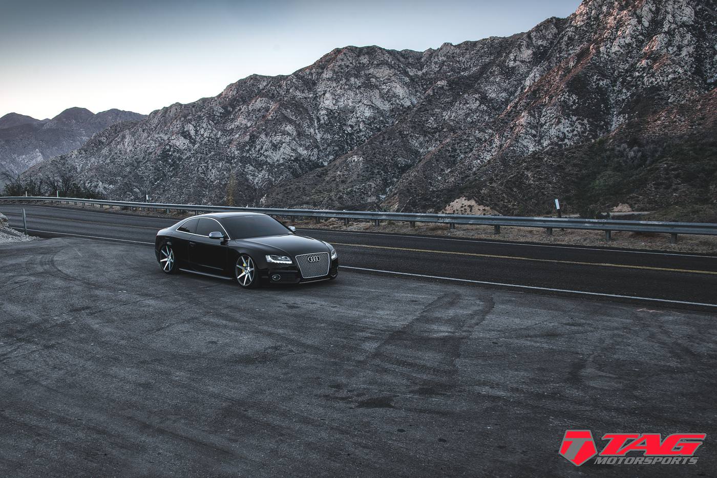 Aired Out Audi S5 On 20 Vossen Cv7 Wheels Accuair