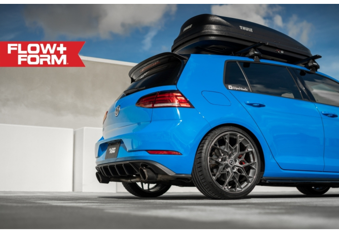 HRE FlowForm FF10 VW ゴルフ 2012年〜2020年 19inch 8.5J +47 ホイール カラー選択可能！ 1台分 PCD112/5H ボルト付 正規品 White Volkswagen Golf GTI with HRE FF10 Wheels in Tarmac Gray - My