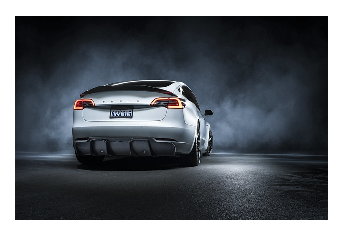 Vorsteiner VOLTA Model 3 Track Edition Rear Diffuser in Carbon Fiber TAG Motorsports