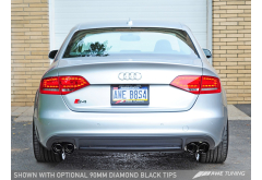 AWE Tuning Audi S4 3.0T Touring Edition Exhaust System -- Diamond Black Tips (102mm)