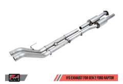 AWE 1 FG Exhaust for Gen 2 Ford Raptor (Resonated Peformance H Pipe)