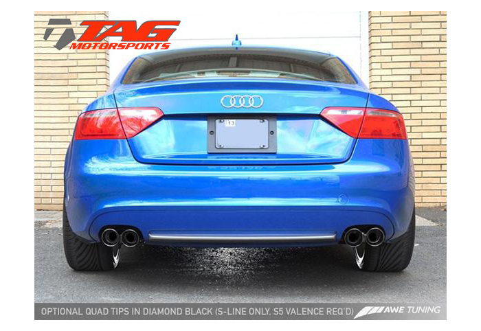 AWE Tuning Audi A5 2.0T Catback Quad Exhaust System Coupe/Cabrio