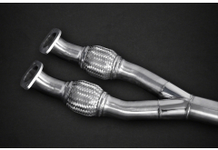 Capristo Center Silencer Replacement (Y-Pipe) with Secondary Cat Spare for Nissan GT-R (R35) / Nismo (2014-2024)