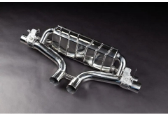 Capristo Valved Exhaust, MidSilencer Spares + OEM Tips (OE Actuators) for Porsche Cayenne V8 Twin Turbo (9YA) (2019-2024)