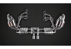 Capristo SET: Valved Exhaust, Headers, Sport Cats, and Carbon Engine Cover (CES3) for Porsche 911 GT3 / GT3 RS (991.1) (2014-2016)