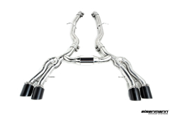 Eisenmann F97 X3 M / F98 X4 M Race Performance Exhaust - 4x100mm Black Tips