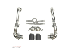 Fabspeed Valved GT3 Muffler Conversion Kit for Porsche 981 Cayman GT4 / Spyder (2015-2016)