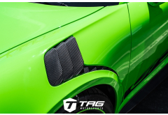 TechArt Carbon Front Air Outlet Trim in Gloss Finish