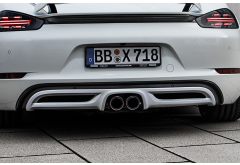 TechArt Rear Diffuser Add-On for Porsche 718