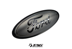 Ford Logo in Satin Black/Gloss Black
