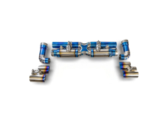 RYFT Titanium Performance Exhaust w/ Blue Titanium Tips for Porsche 991 Turbo