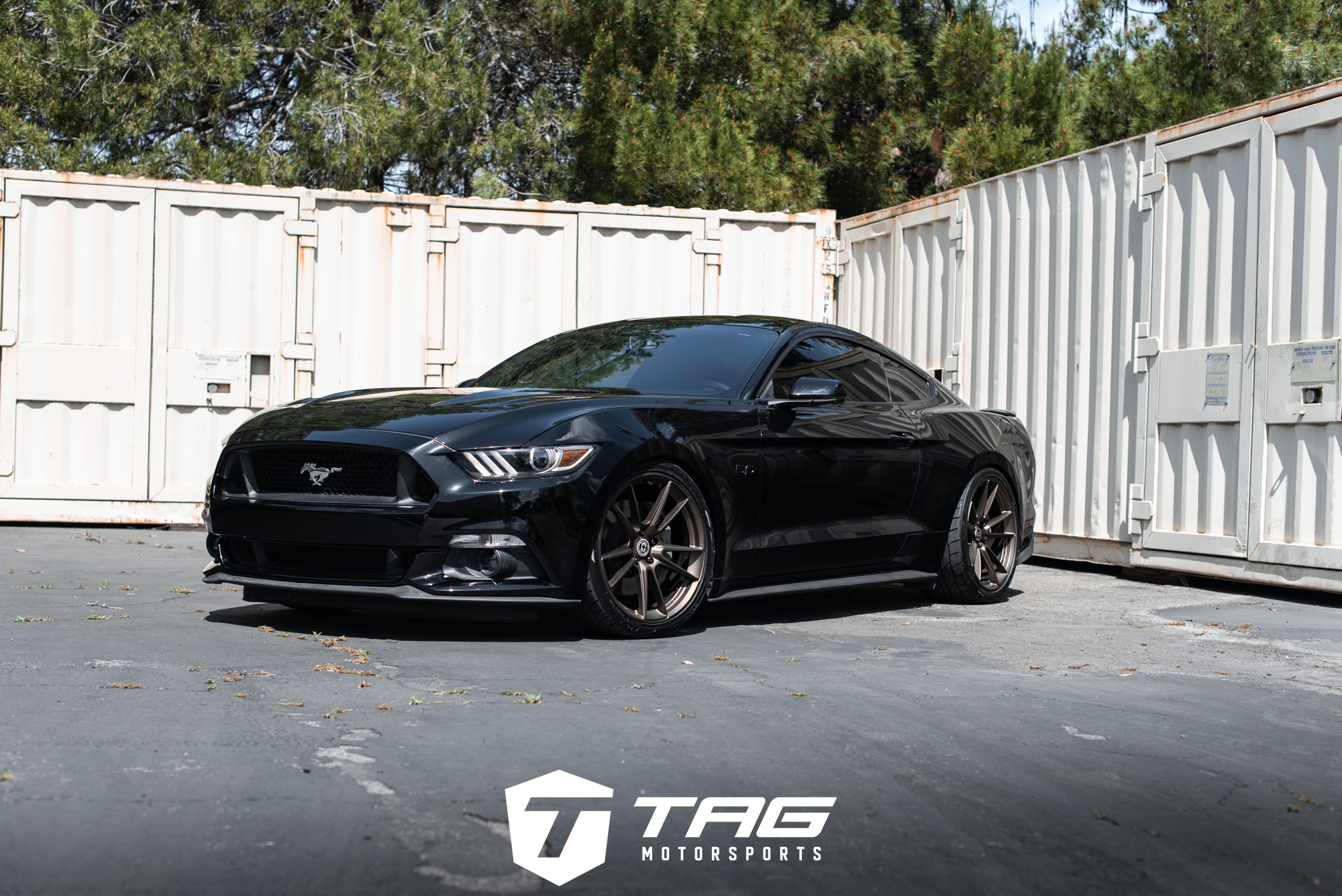 16' Mustang GT on HRE FlowForm FF04 Wheels in Satin Bronze Finish