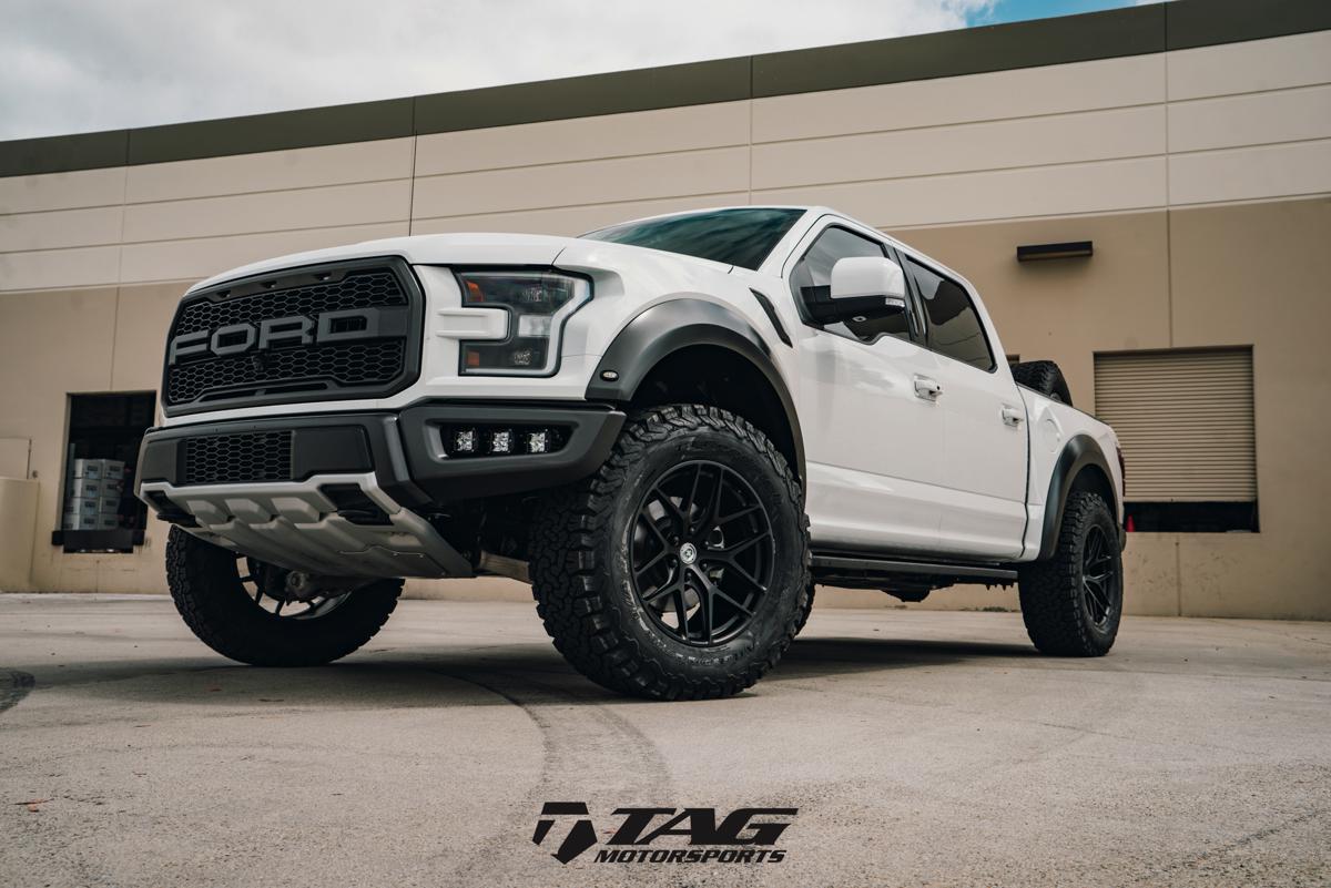 17' White Raptor on HRE P161 Wheels