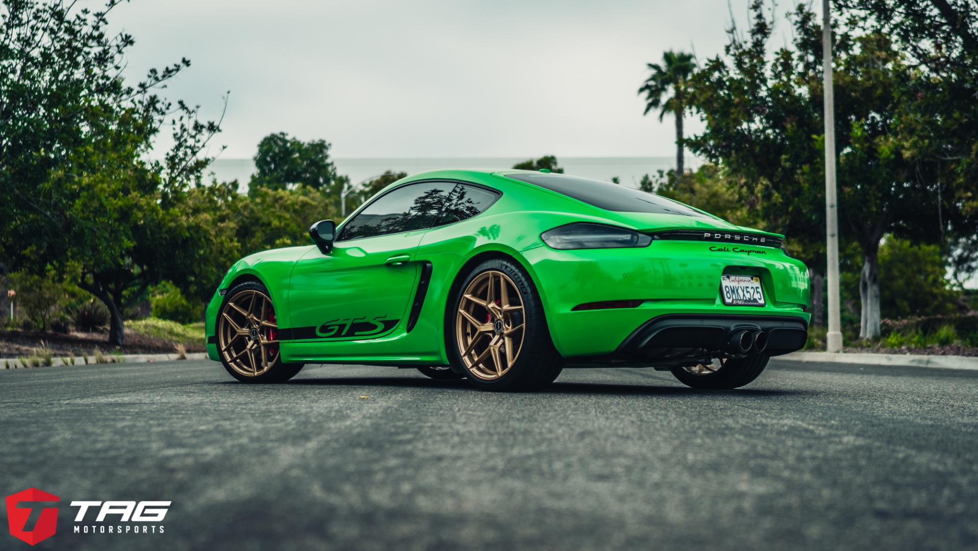 718 Cayman GTS on Brixton Forged RF7 Wheels