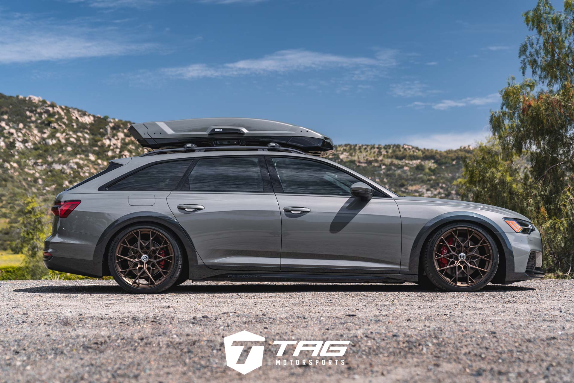 C8 A6 Allroad on Flowform FF10 | CETE Lowered