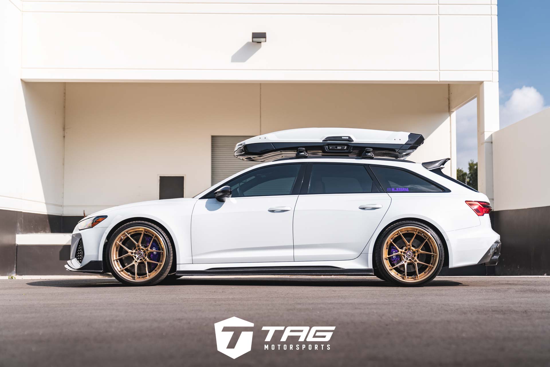 C8 RS6 CETE Lowered on AL13 R60 Wheels