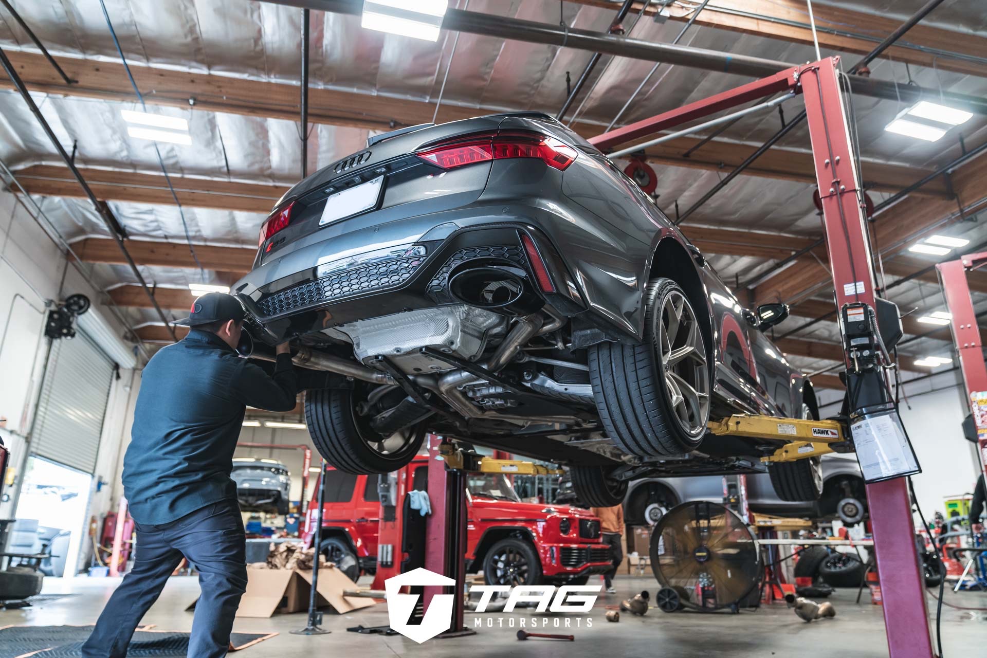 C8 RS6 AWE Exhaust Install