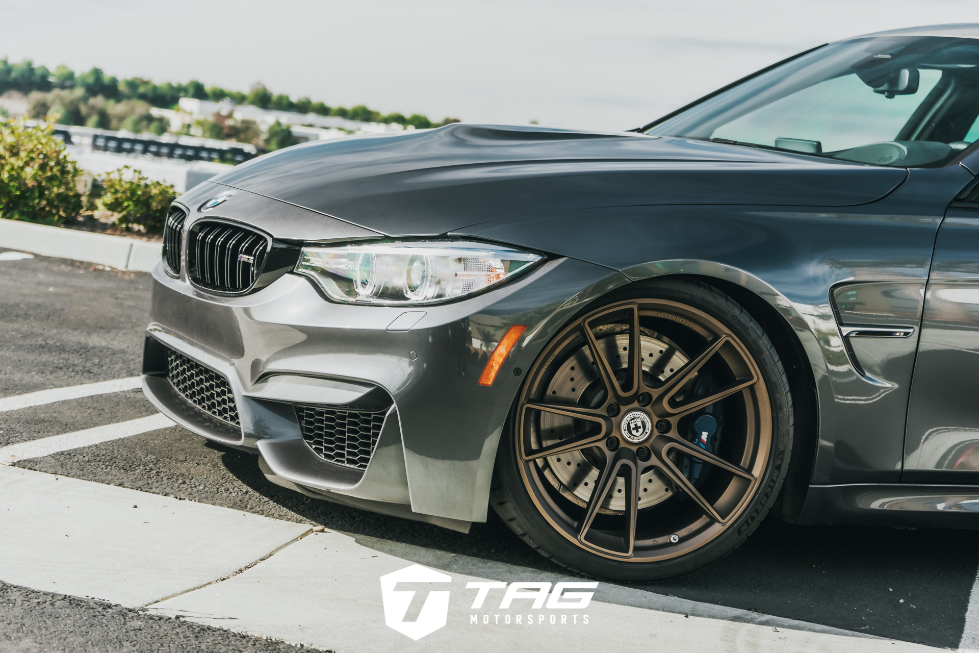 F80 M3 on Bronze HRE FlowForm FF04 Wheels