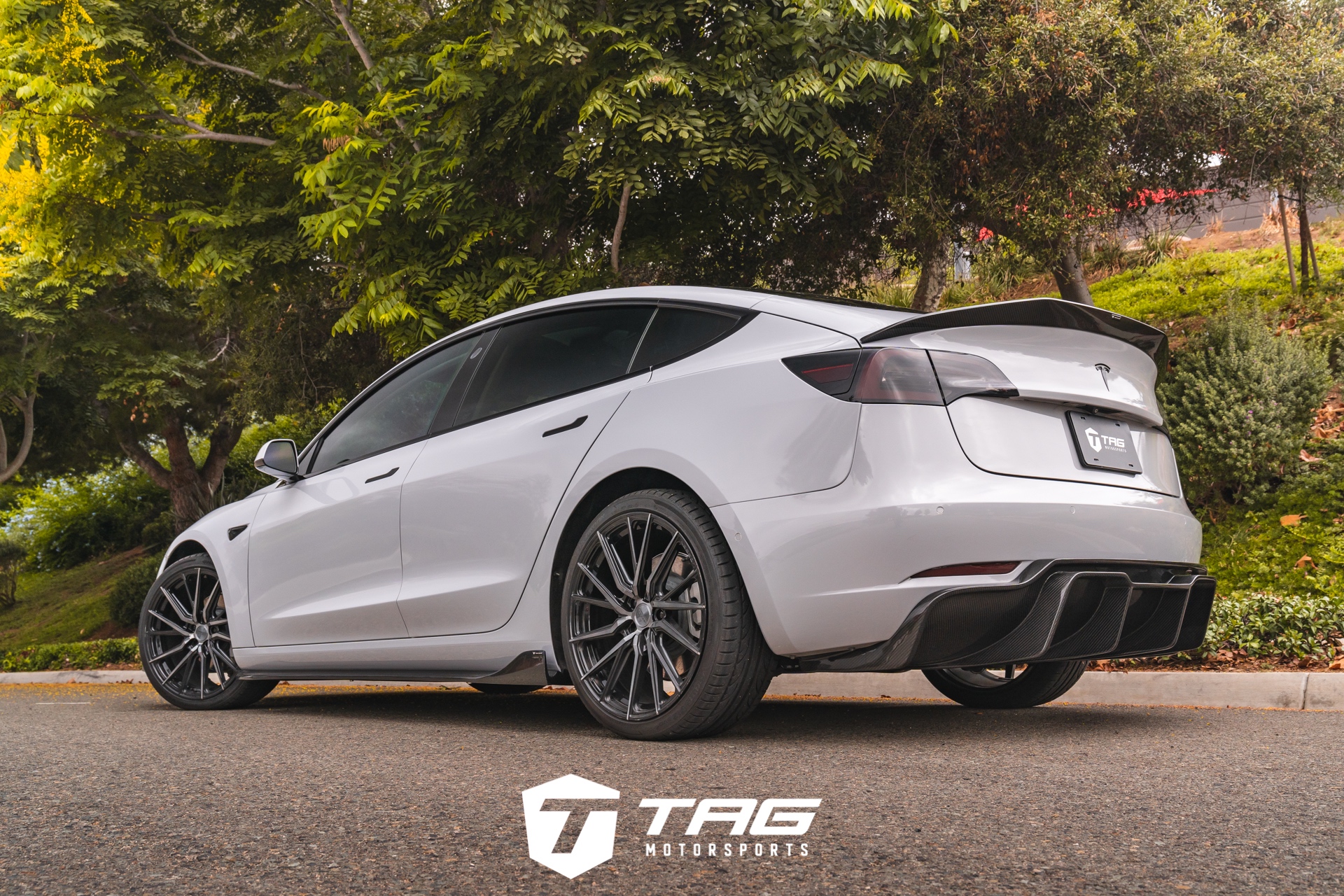 Model 3 with Vorsteiner Aero on Vossen HF-4T