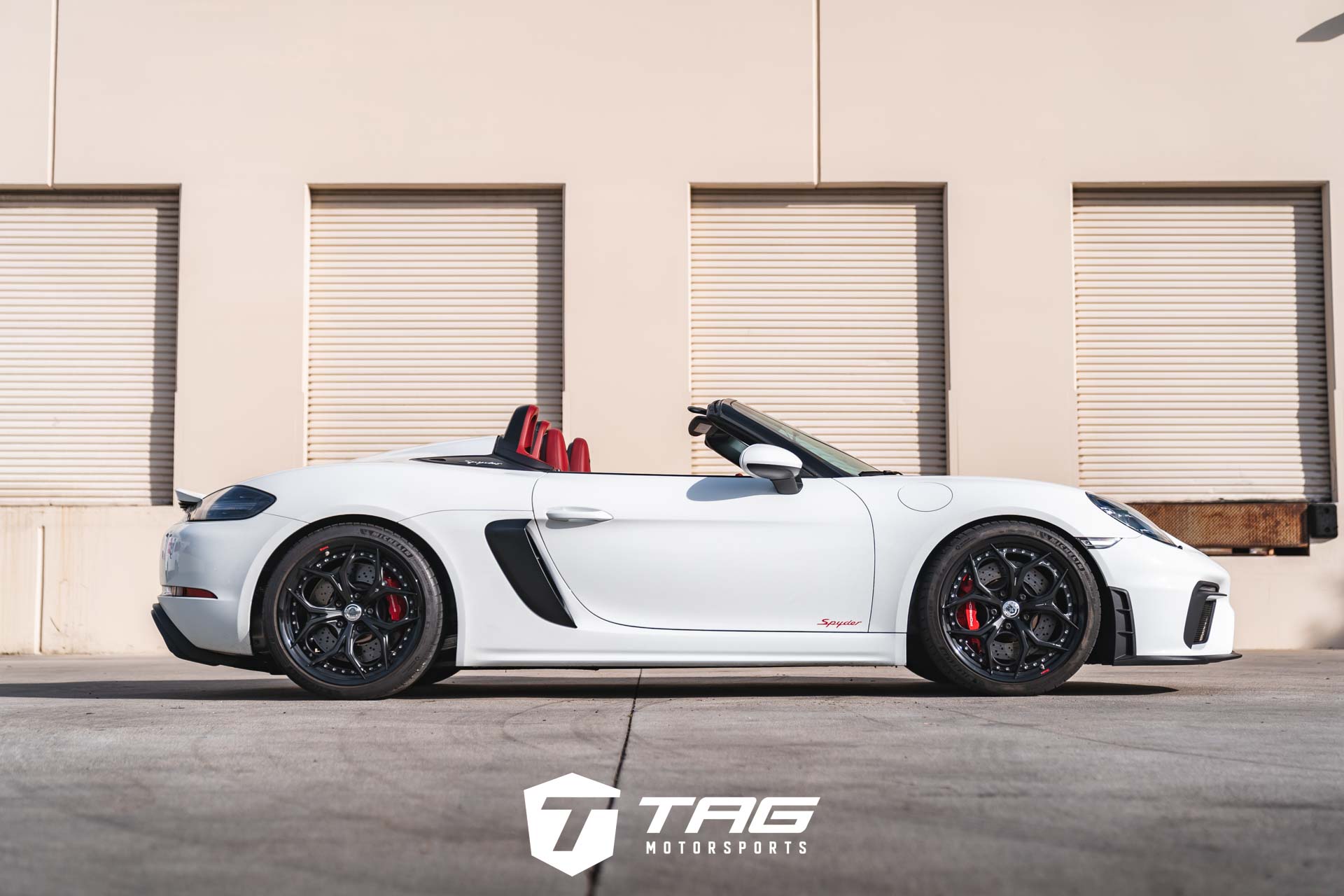 718 Spyder Lowered on HRE S111SC Wheels