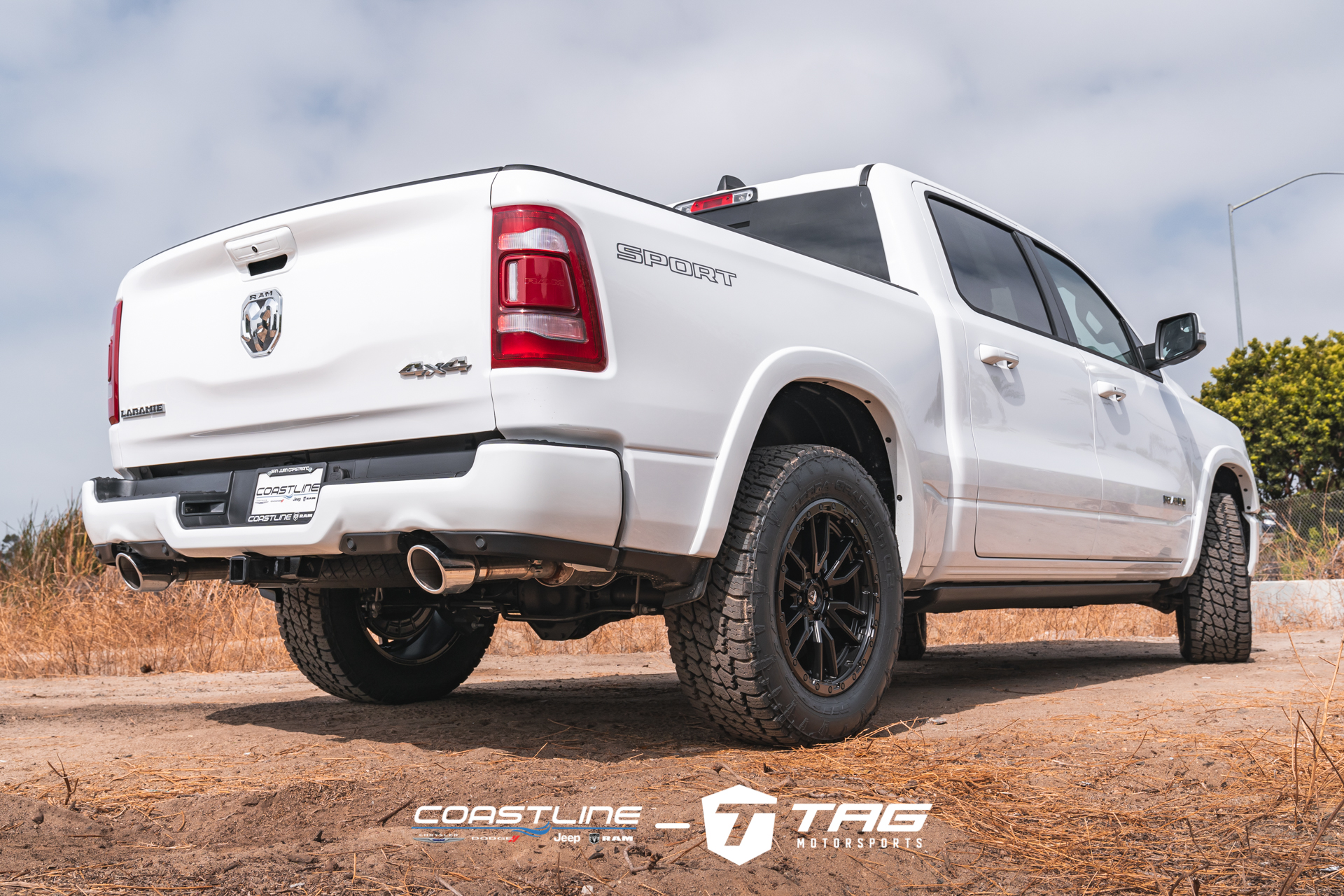 RAM 1500 Laramie Lifted on Fuel Wheels