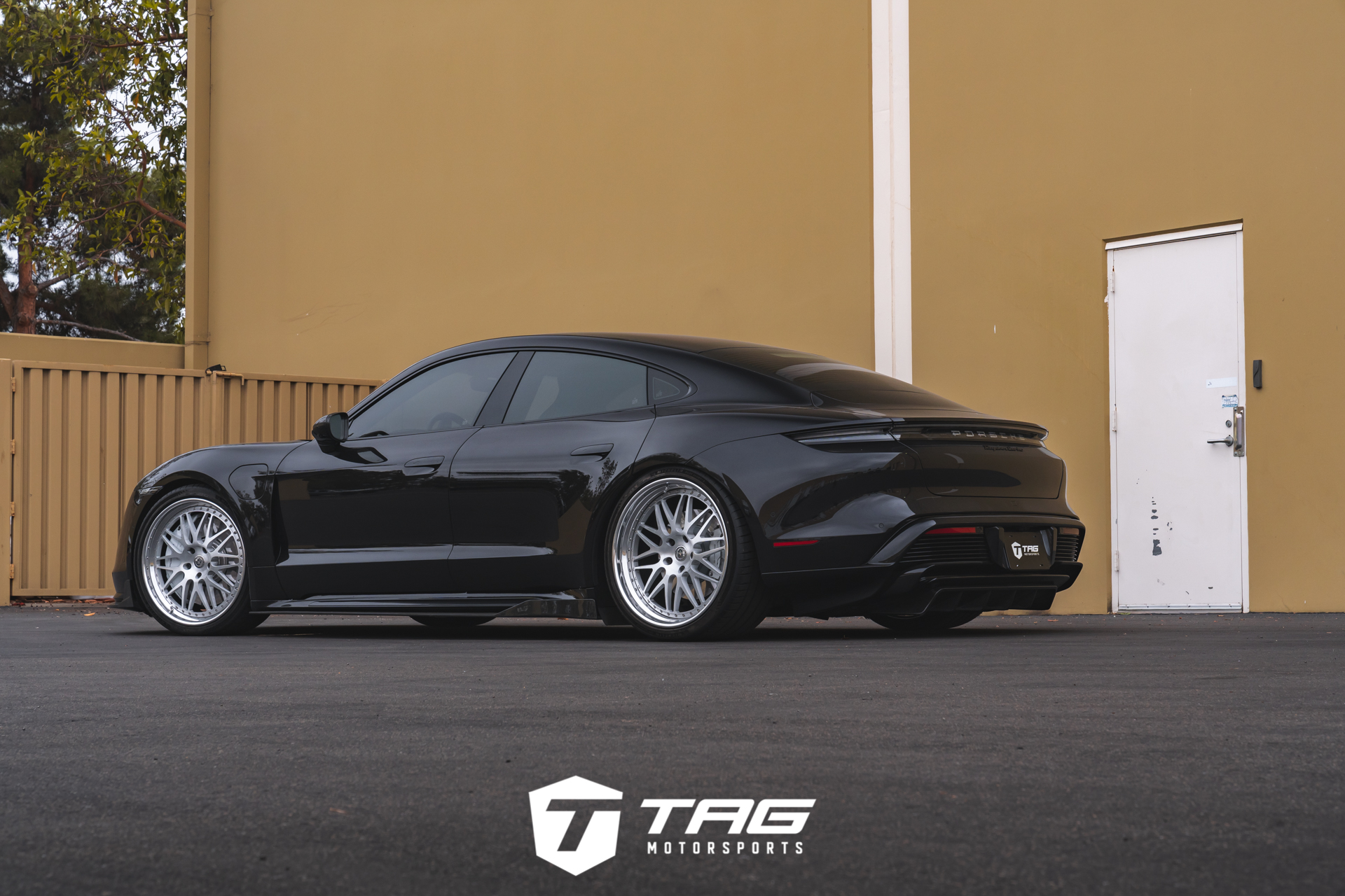 Taycan Turbo Lowered on HRE 540 Wheels