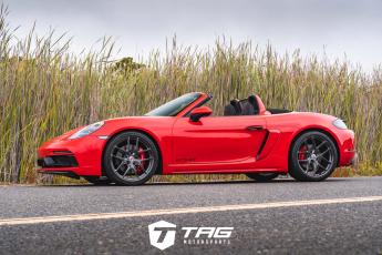 718 Boxster GTS on HRE Wheels with Akrapovic Exhaust