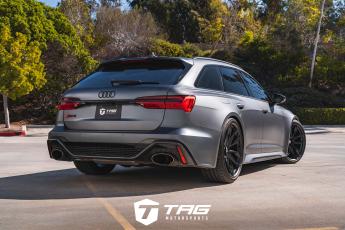 C8 RS6 with Akrapovic on HRE P201 Wheels