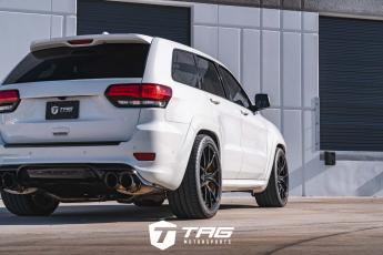 Trackhawk with Corsa Exhaust on VS Forged Wheels