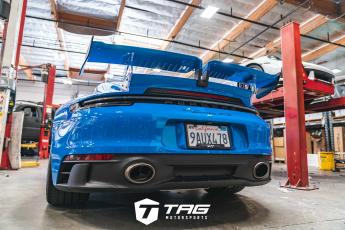 992 GTS with Akrapovic Exhaust and TECHART Wing
