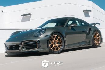 TECHART 992 Turbo S on Brixton FDE01 Carbon+ Wheels