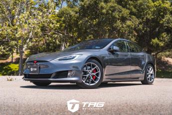 Model S on BBS Wheels with Painted Badges