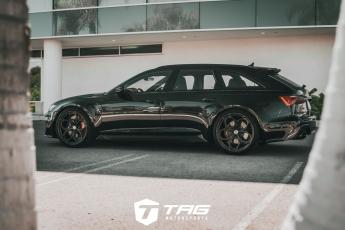 The TAG C8 RS6 Avant on HRE P111SC Wheels