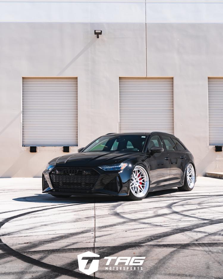 C8 RS6 on HRE 300 Wheels with CETE Lowering