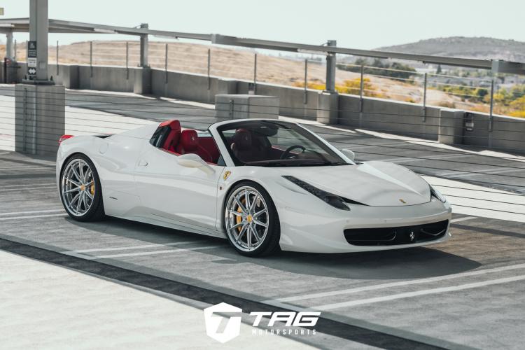 458 Spider on HRE S104SC Wheels