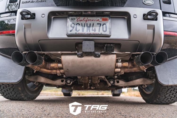 Land rover defender exhaust sales