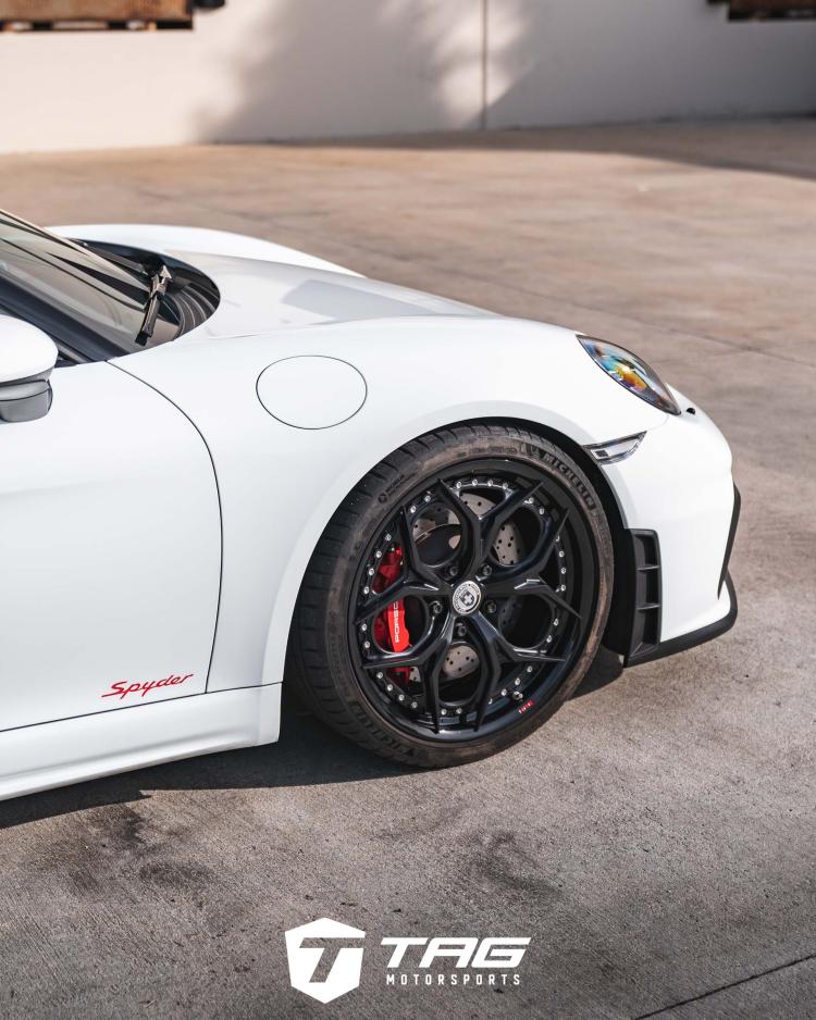 718 Spyder Lowered on HRE S111SC Wheels