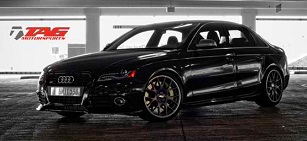 Black Attack - Audi S4 on BBS wheels and StopTech