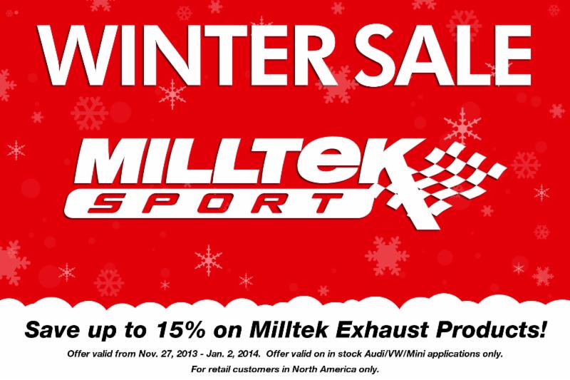 Milltek Winter SALE! 