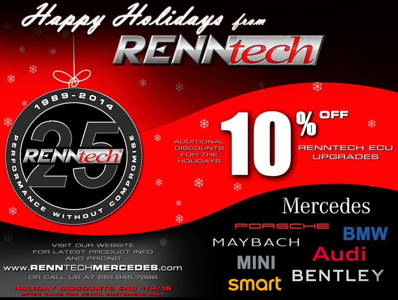 Holiday SALE from RENNTech 