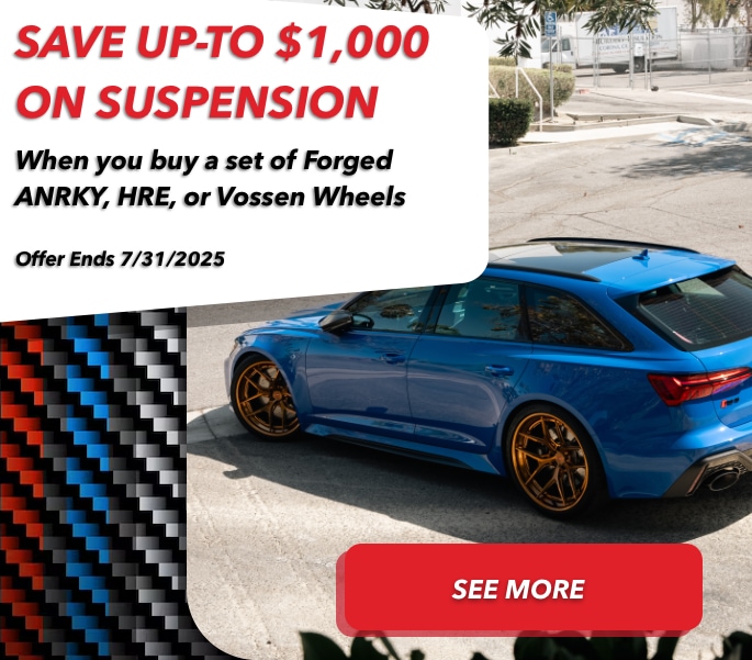 JULY DEAL - HUGE SAVINGS ON SUSPENSION WHEN YOU BUY WHEELS