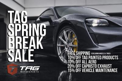 TAG MOTORSPORTS "Labor Day" 2020 SALE