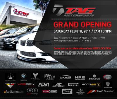 TAG Motorsports // GRAND OPENING EVENT