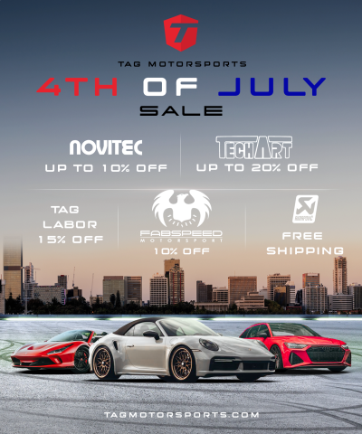 TAG MOTORSPORTS 2021 4TH OF JULY SALE!! 