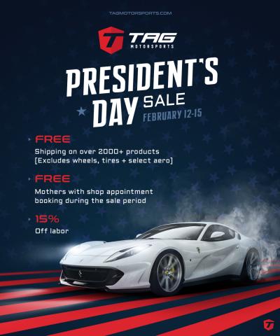 PRESIDENT'S DAY SALE THIS WEEKEND! FEBRUARY 12-15
