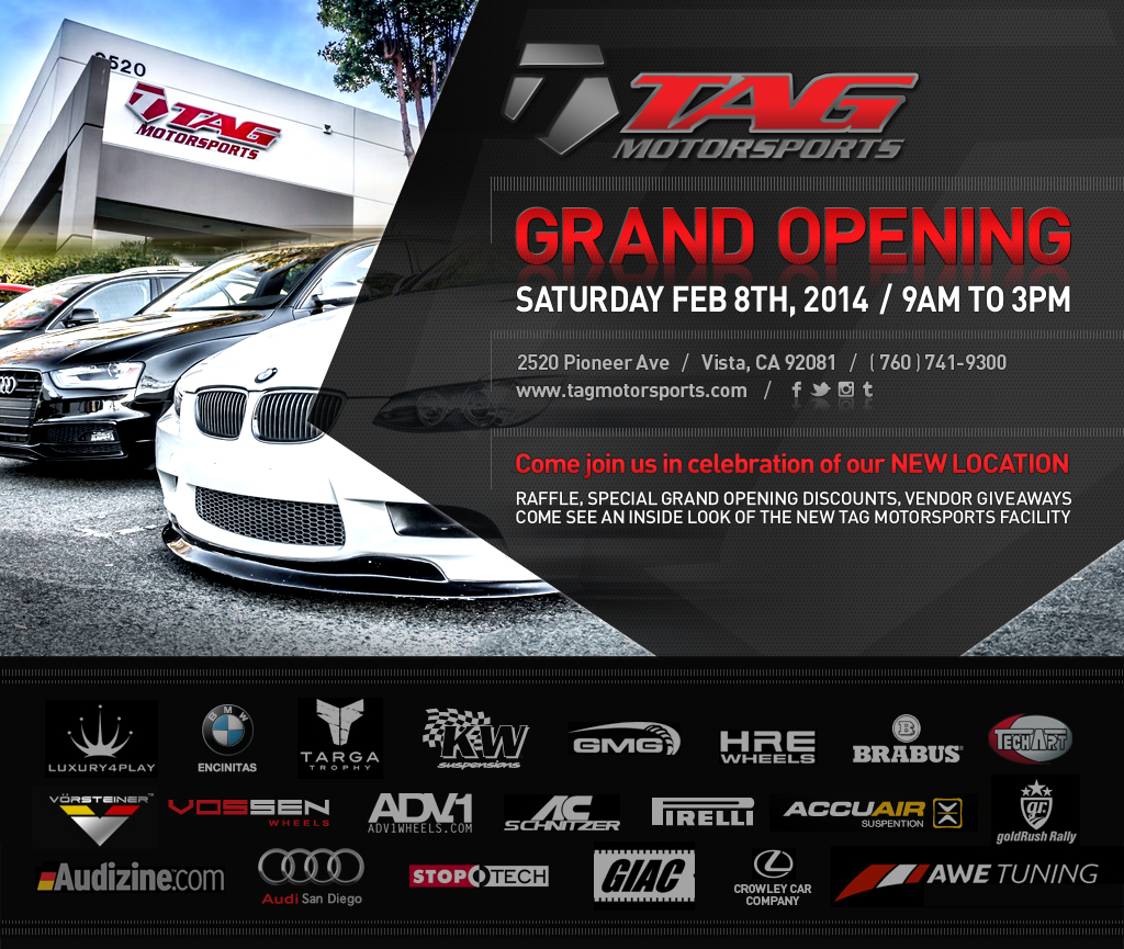 TAG Motorsports // GRAND OPENING EVENT