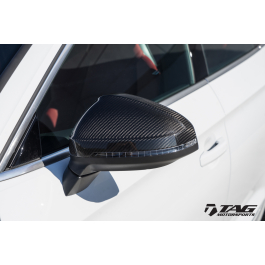 AUDI A4 S4 A5 S5 Carbon Fibre Effect Wing Mirror Covers Set High Quality PAIR