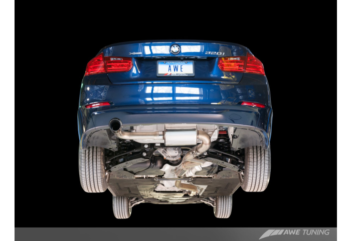 awe tuning bmw f30 320i touring edition exhaust suite